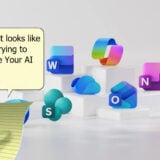 Microsoft Office logos with Clippy edited in