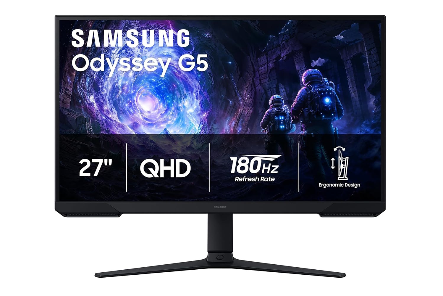 Samsung 27 Odyssey G5 (g51f) Series Qhd (1440p) Gaming Monitor