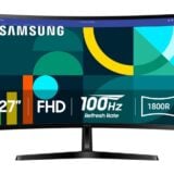 Samsung 27 Essential S3 (s36gd) Series Fhd 1800r Curved Computer Monitor
