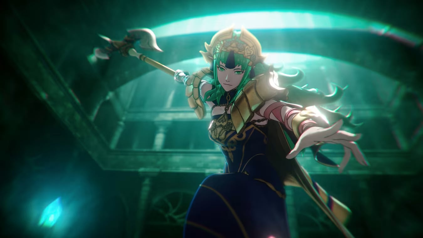 Screenshot from Fire Emblem Fortune's Weave featuring the character Sothis