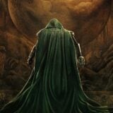 A poster shows Doom on nan alter.