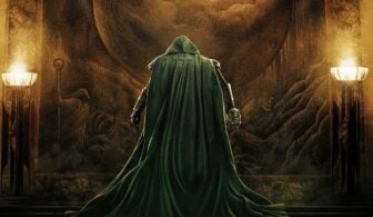 A poster shows Doom on nan alter.