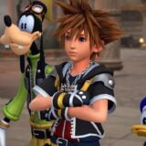 Goofy, Donald, and Sora are confused.