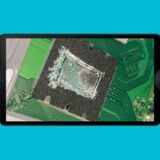 A PlayStation Portal shows an image of liquid metal leaking.