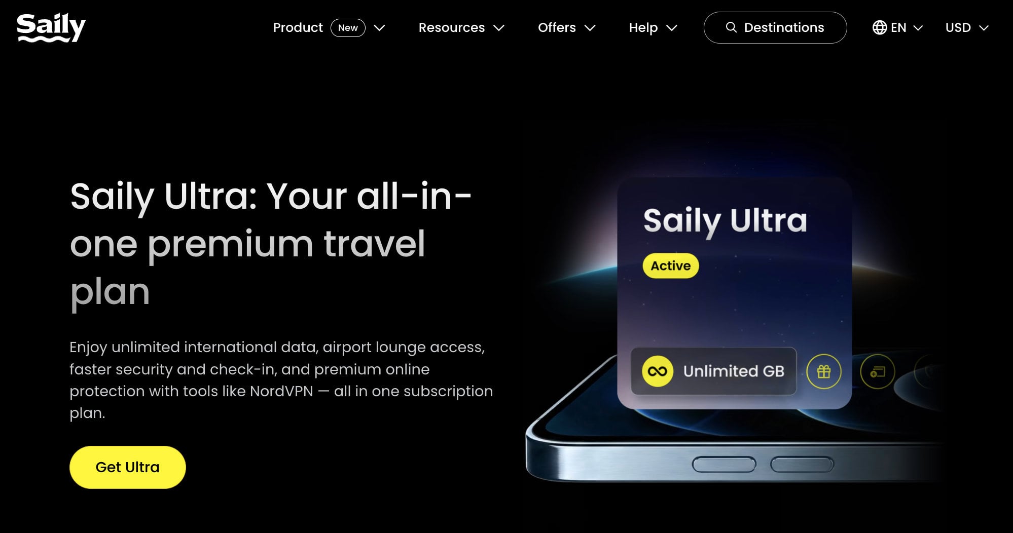 Saily Ultra eSIM Plan