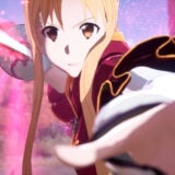 An anime character brandishes a sword.