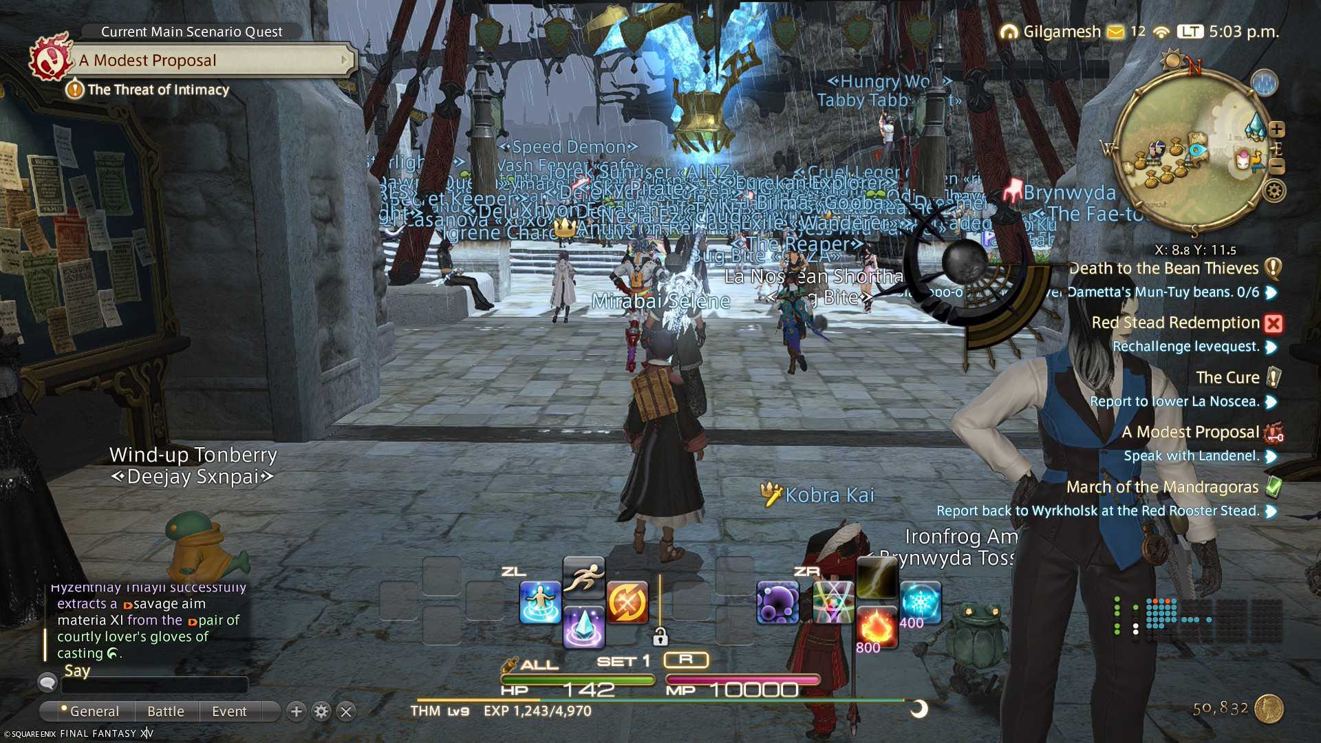 A screenshot from Final Fantasy XIV of Limsa Lominsa