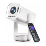 Aurzen Roku Tv D1r Air Usb C Powered Smart Portable Outdoor Projector