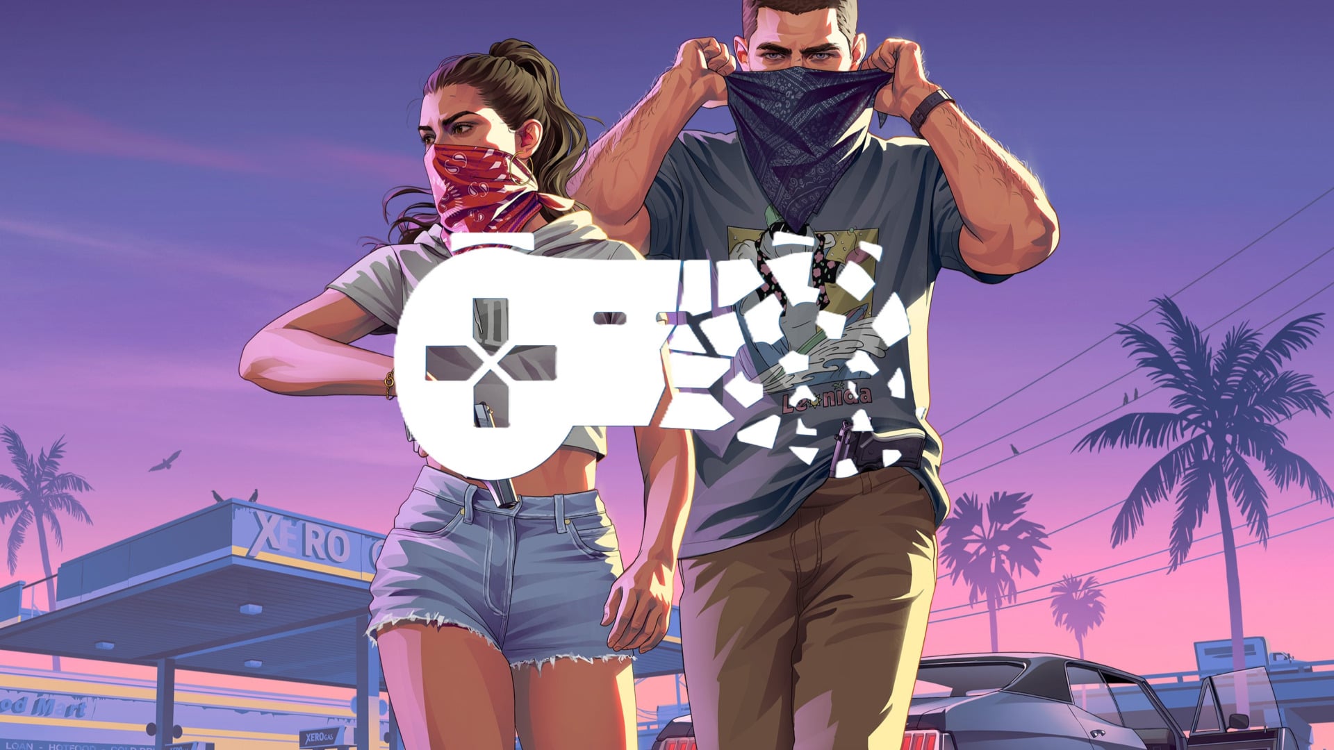 Gta 6 Official Artwork With Skg Logo On Top Rockstar Games Stop Killing Games