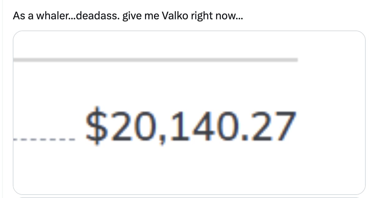 A screenshot of a Love and deepspace whale showing off a five-figure bank account