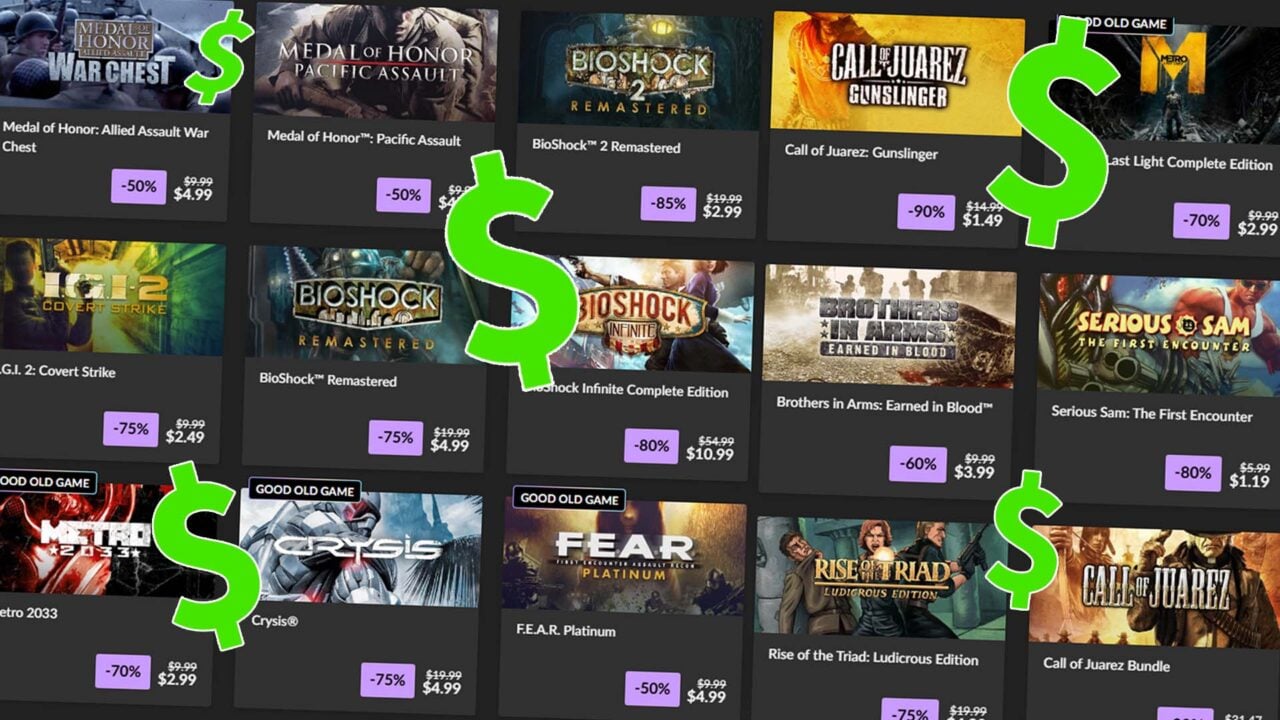 GOG’s Big Shooter Sale Includes A Ton Of Great Games That Cost $10 Or Less