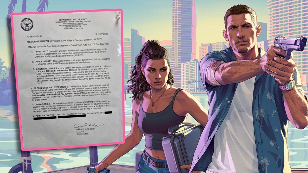 US Army Battalion Reportedly Offers Time Off to Play GTA 6 as Re-enlistment Bonus