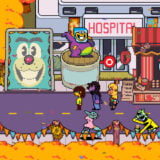 A screenshot of Deltarune Chapter 5's festival.