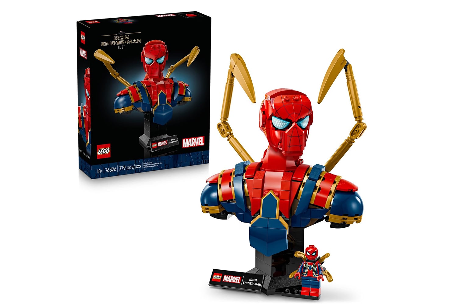 Lego Marvel Iron Spider Man Bust Collectible