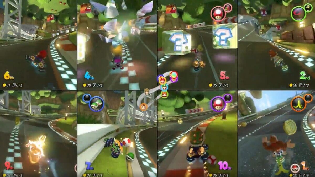 8:11 AM Surprise Switch 2 Upgrade Brings Wild 8-Player Split-Screen Mode To Mario Kart 8 Deluxe For Free Ethan Gach