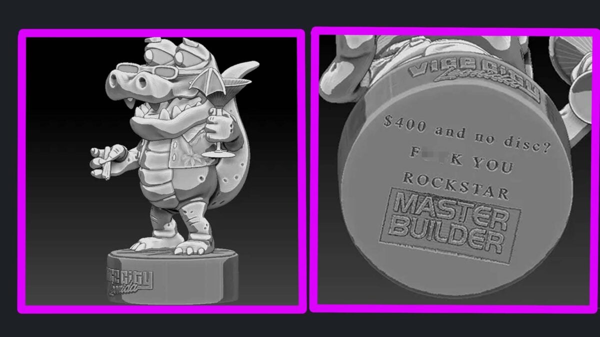 GTA 6′s Collector’s Box Gator Statue Can Now Be 3D Printed: ‘$400 And No Disc? F**k You Rockstar’