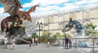 Monster Hunter Fukuoka Statues