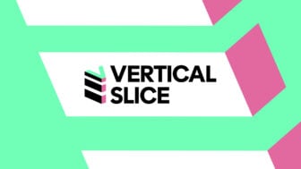 Vertical Slice Green Header