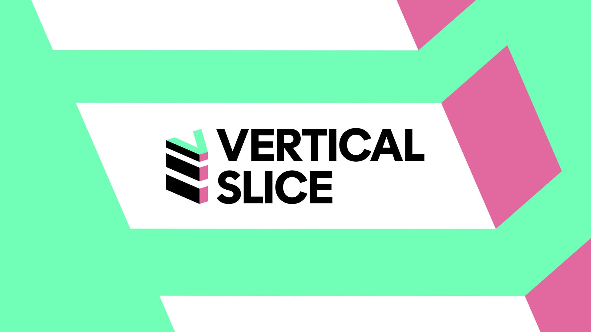 Vertical Slice Green Header