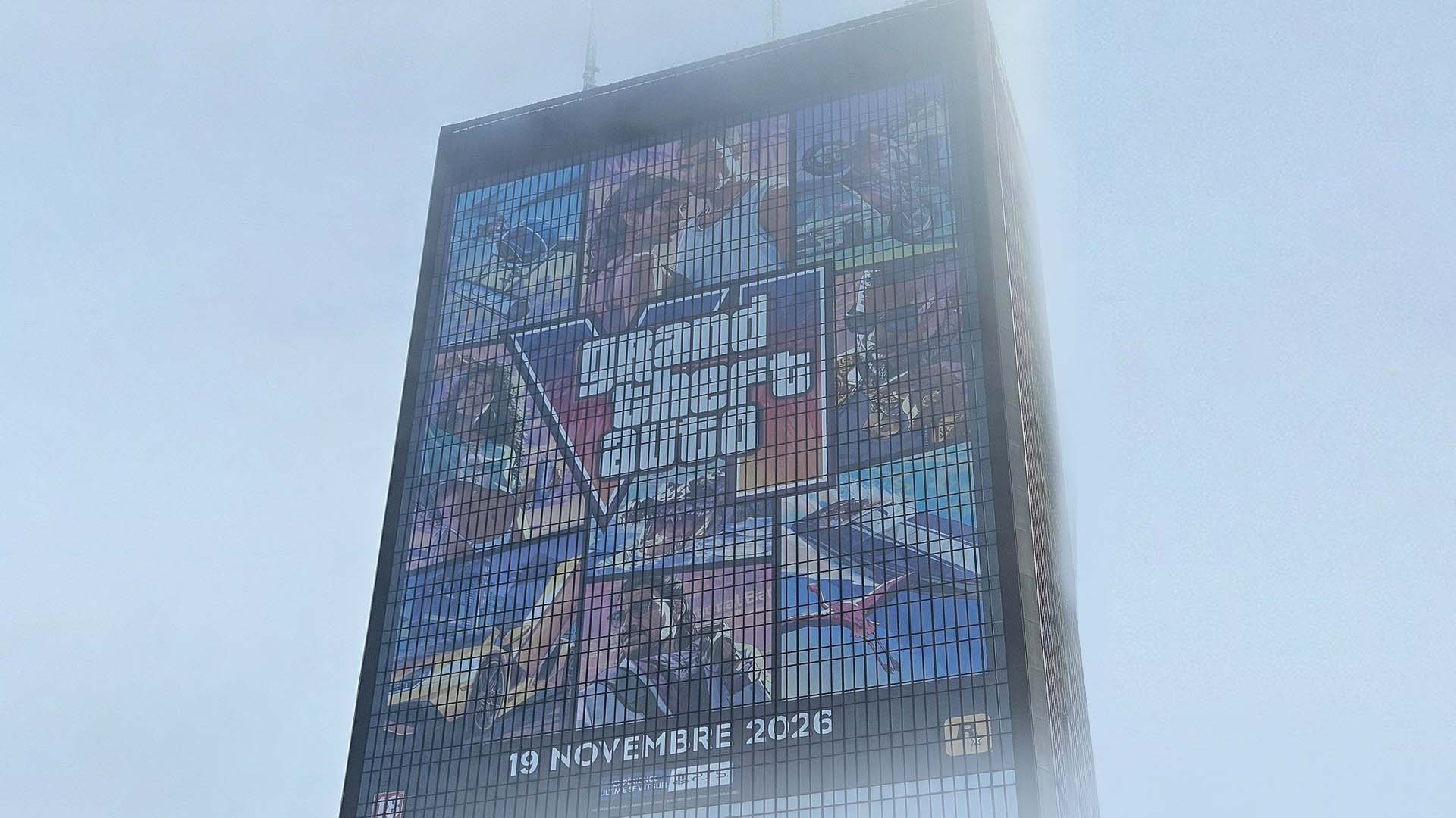 Massive GTA 6 Banner In Paris Censors All Of The Guns