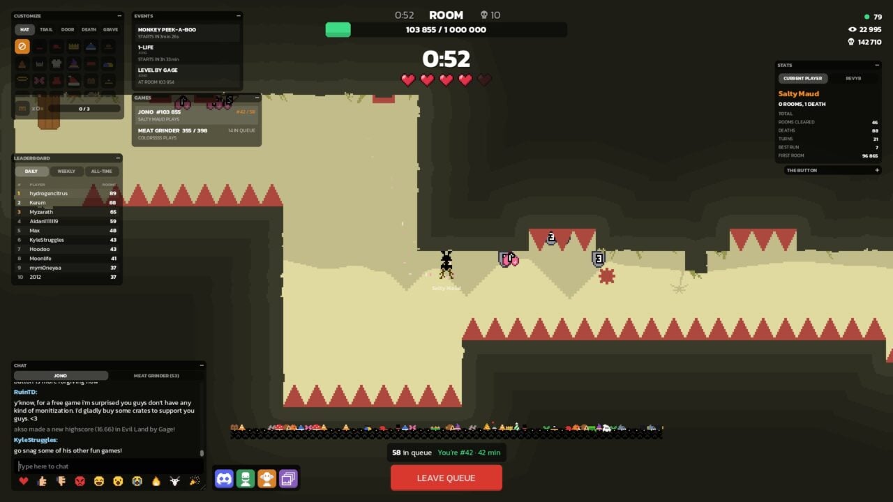 I’m Having A Blast Waiting In Line For An Hour To Play One Minute Of A Platformer With One Million Levels