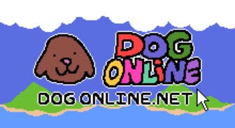 The Dog Online open beta banner, reading "DOG ONLINE DOGONLINE.NET"