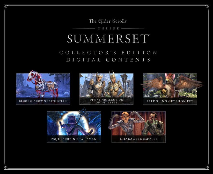 The Elder Scrolls Online: Summerset – Collector’s Editions
