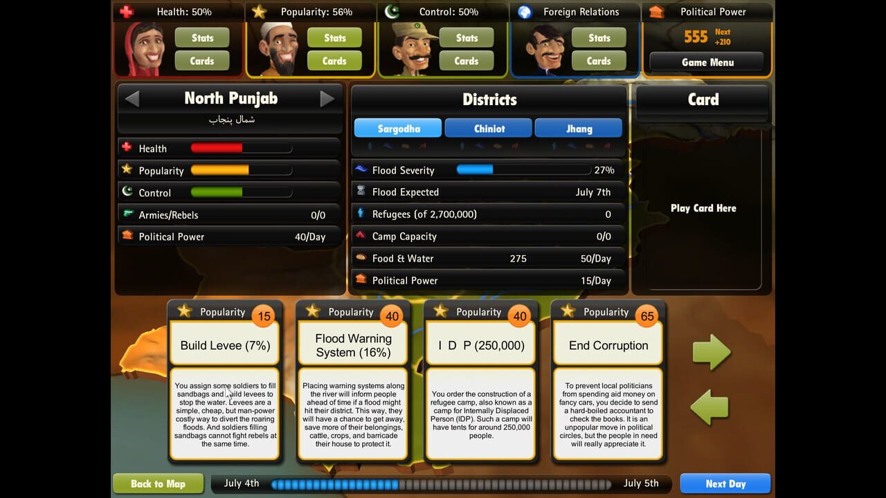 President for a Day – Floodings