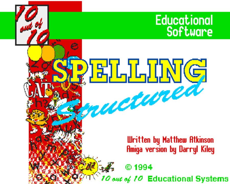 10 out of 10: Structured Spelling