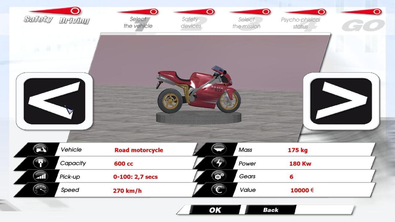 Safety Driving Simulator: Motorbike