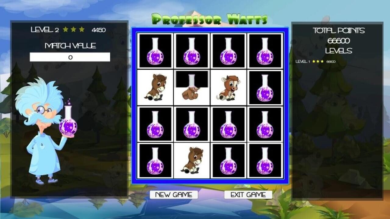 Professor Watts Memory Match: Cute Animals