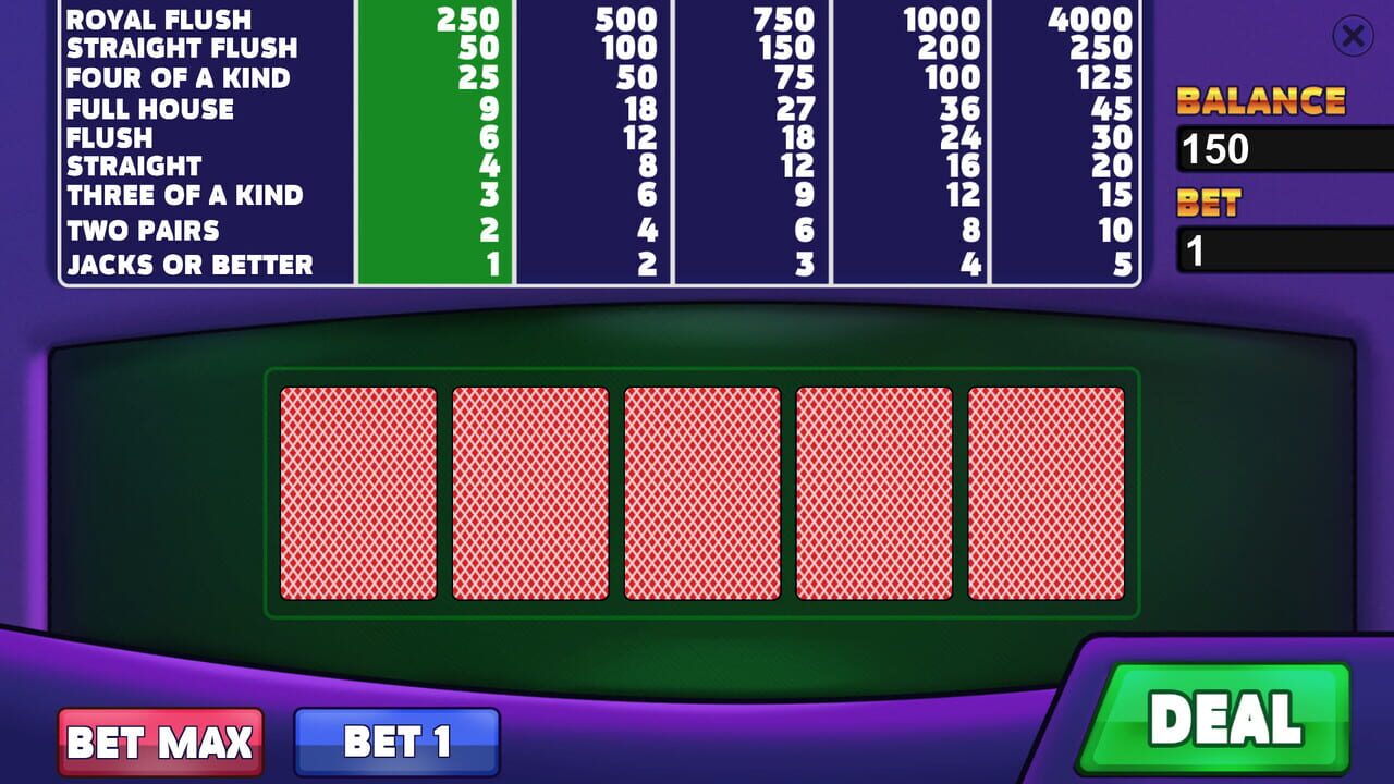 Royal Casino: Video Poker