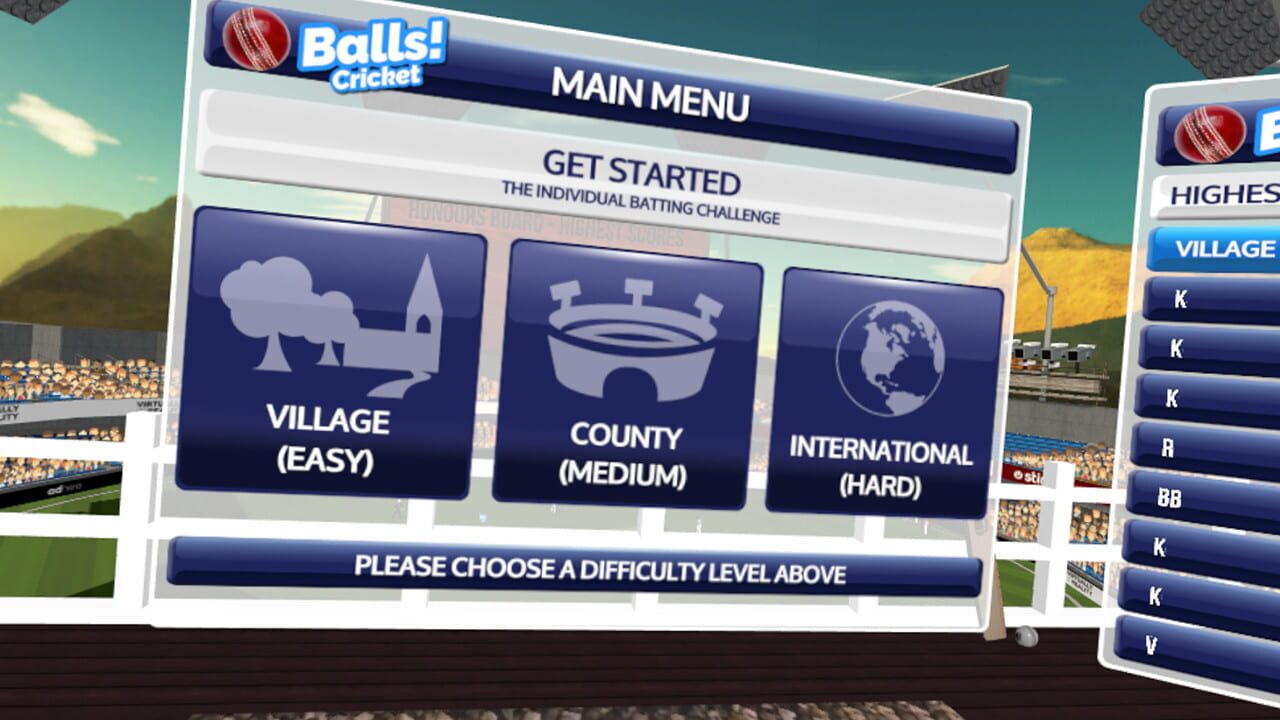 Balls! Virtual Reality Cricket