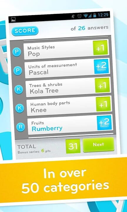 94 Seconds: category word game