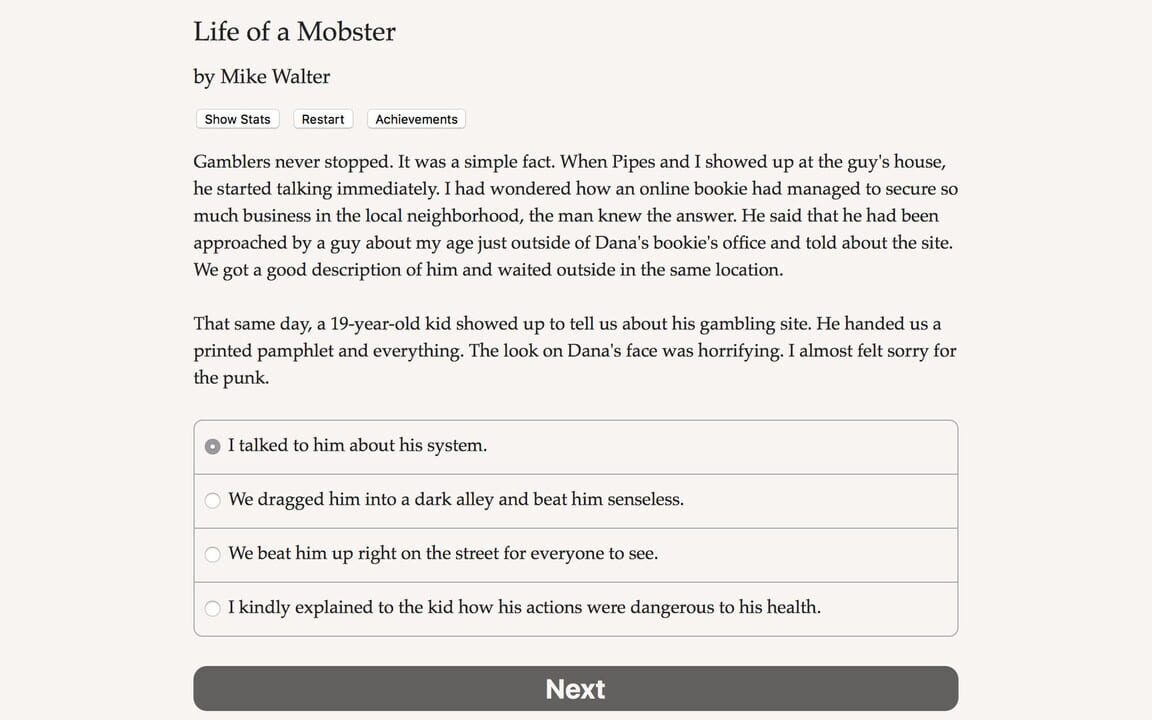 Life of a Mobster