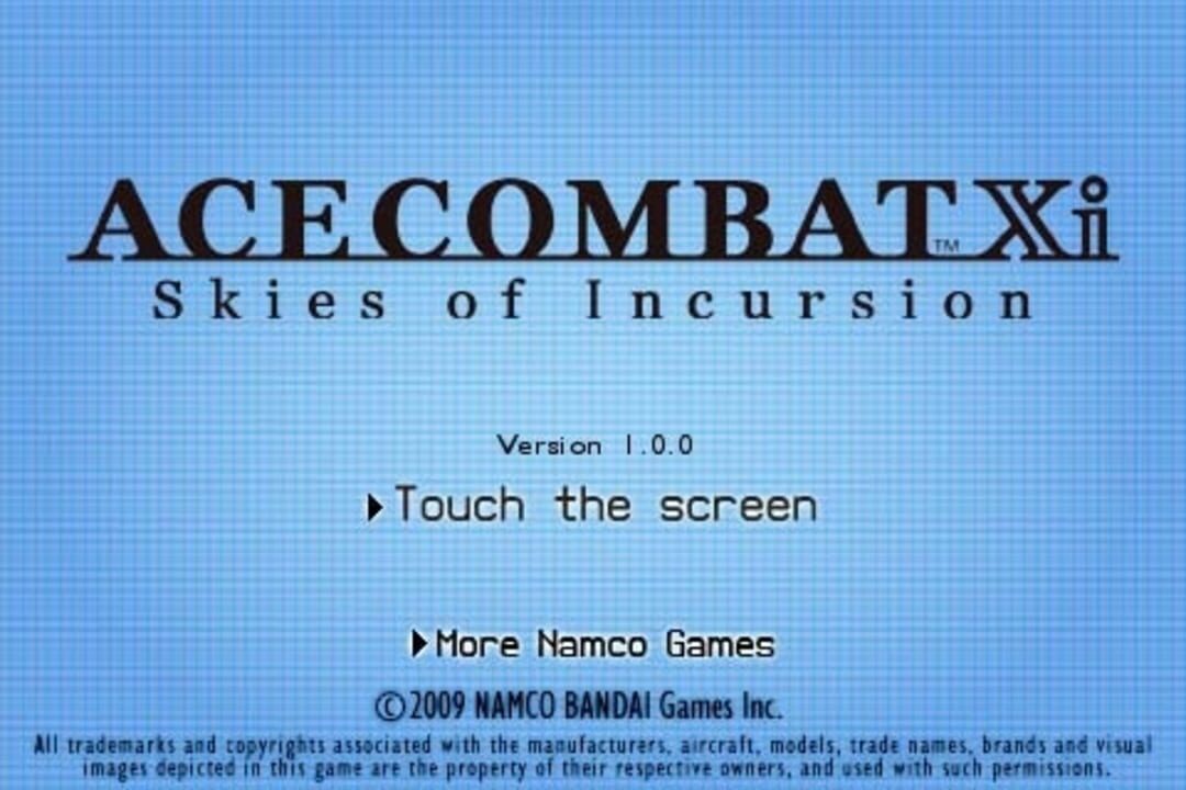 Ace Combat Xi: Skies of Incursion