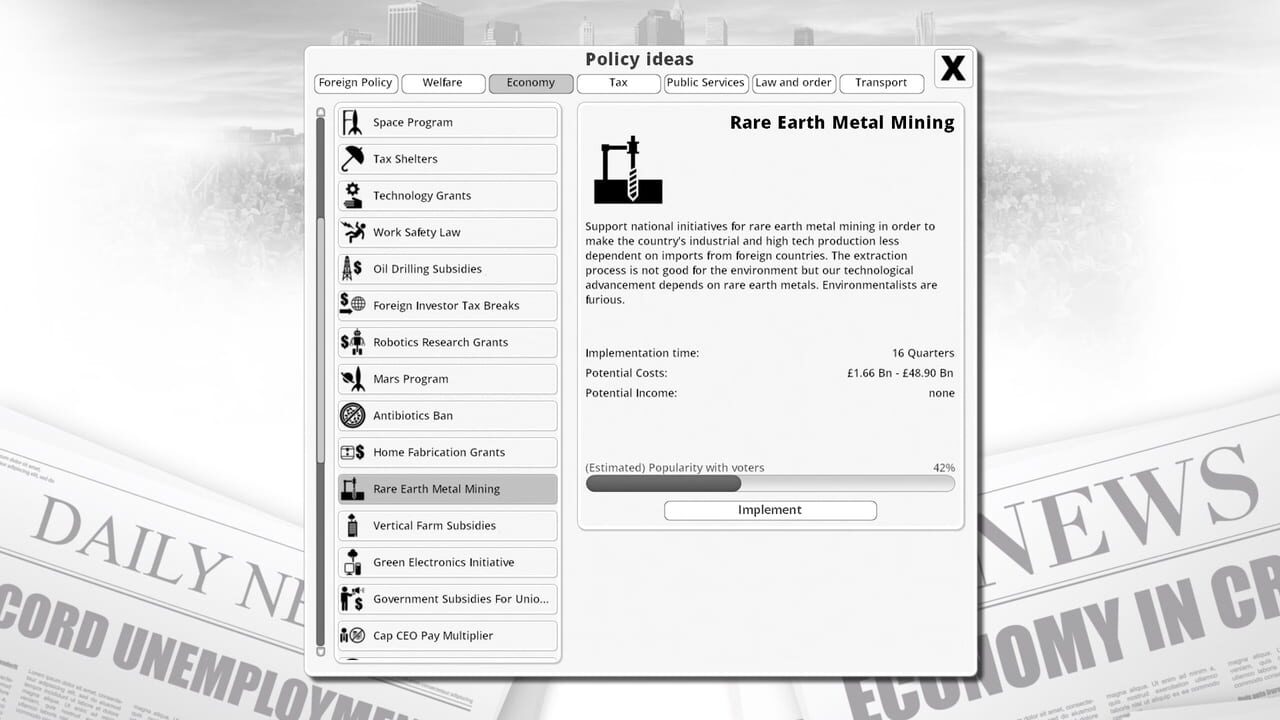 Democracy 3: Clones and Drones