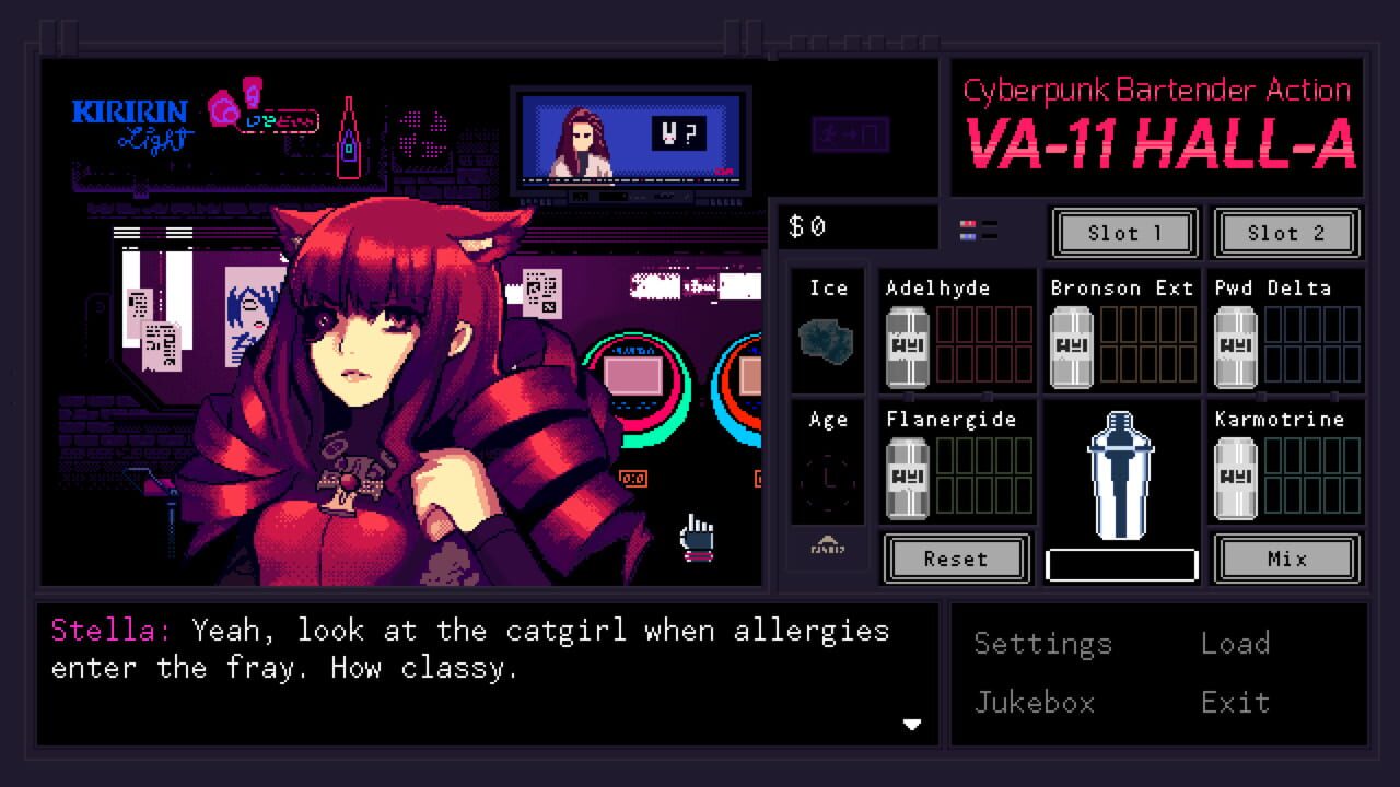 VA-11 Hall-A: Cyberpunk Bartender Action