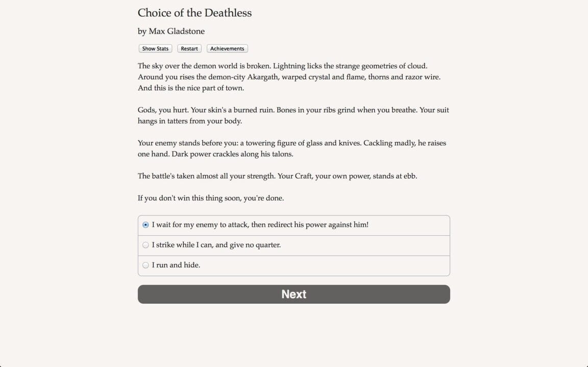 Choice of the Deathless