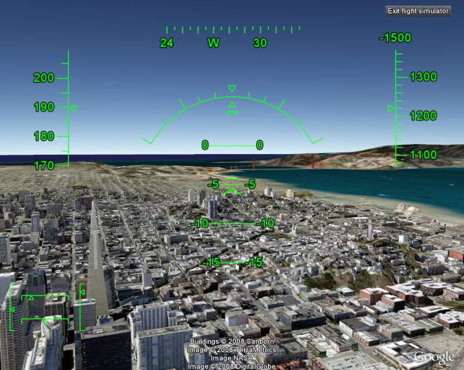 Google Earth Flight Simulator