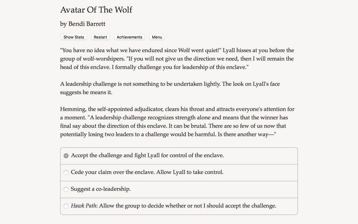 Avatar of the Wolf
