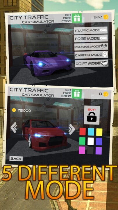 City Traffic Car Driving Parking Career Simulator