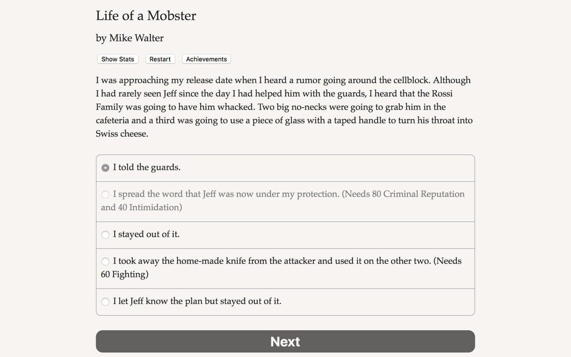 Life of a Mobster