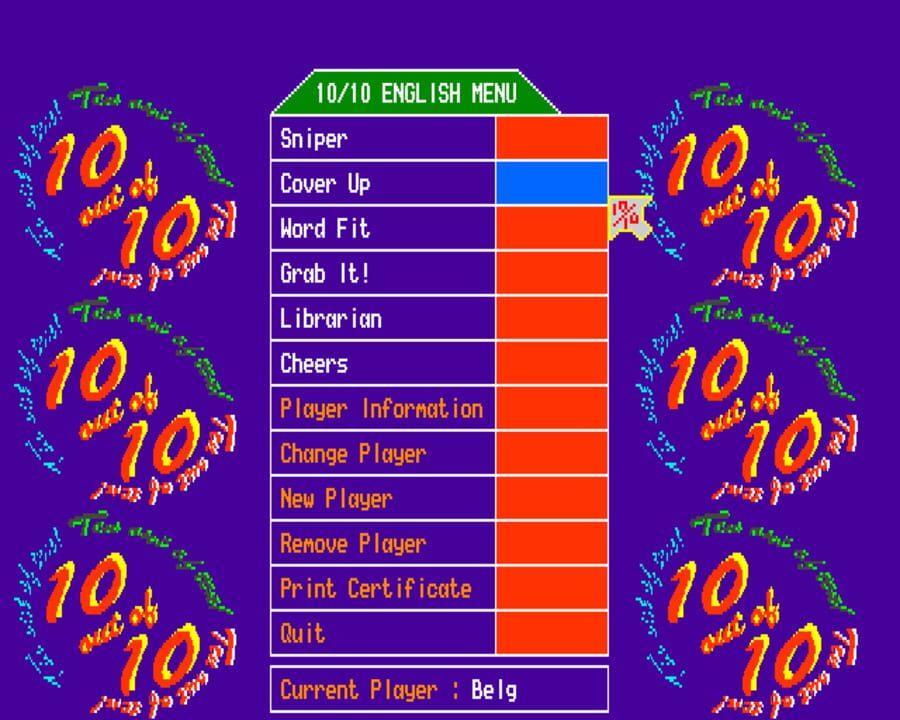 10 out of 10: English