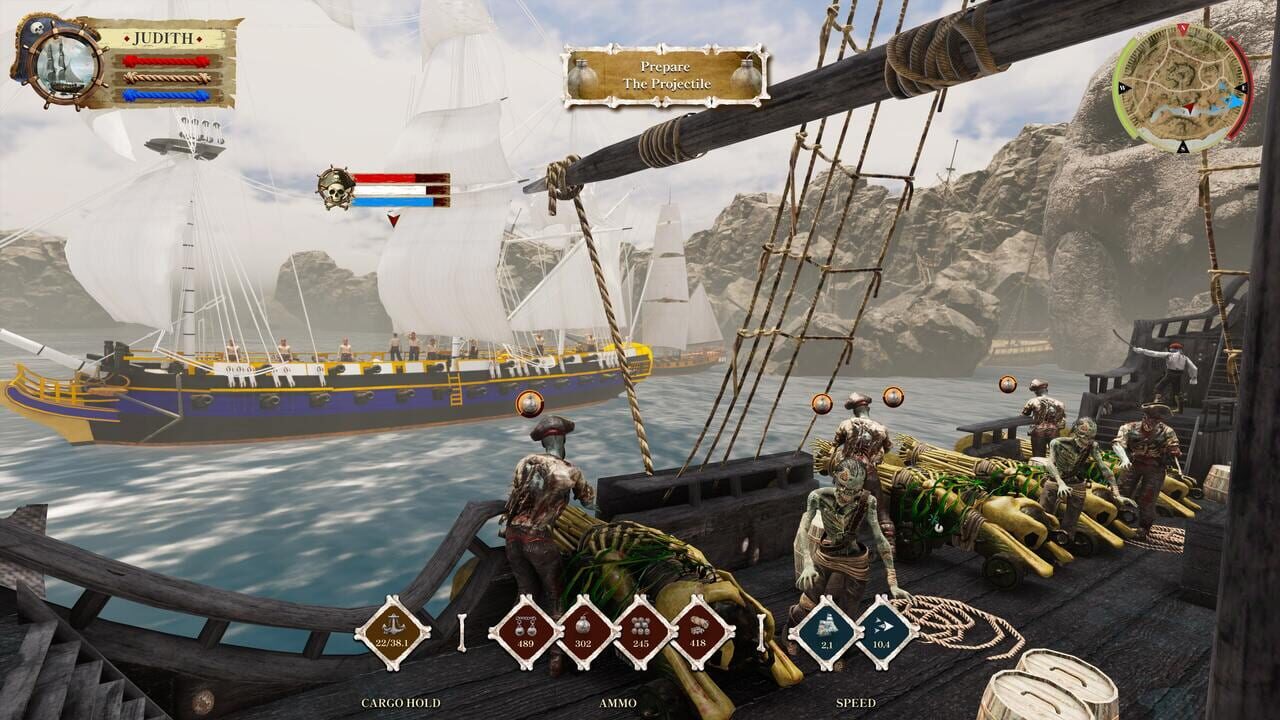 Pirate Simulator: Corsair Skull & Sails