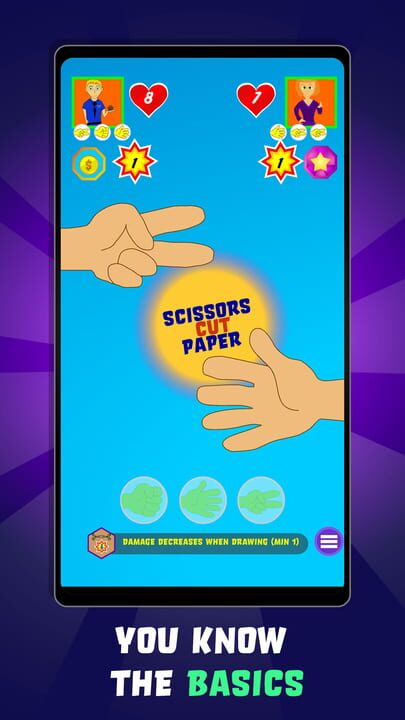 Rock Paper Scissors Action!