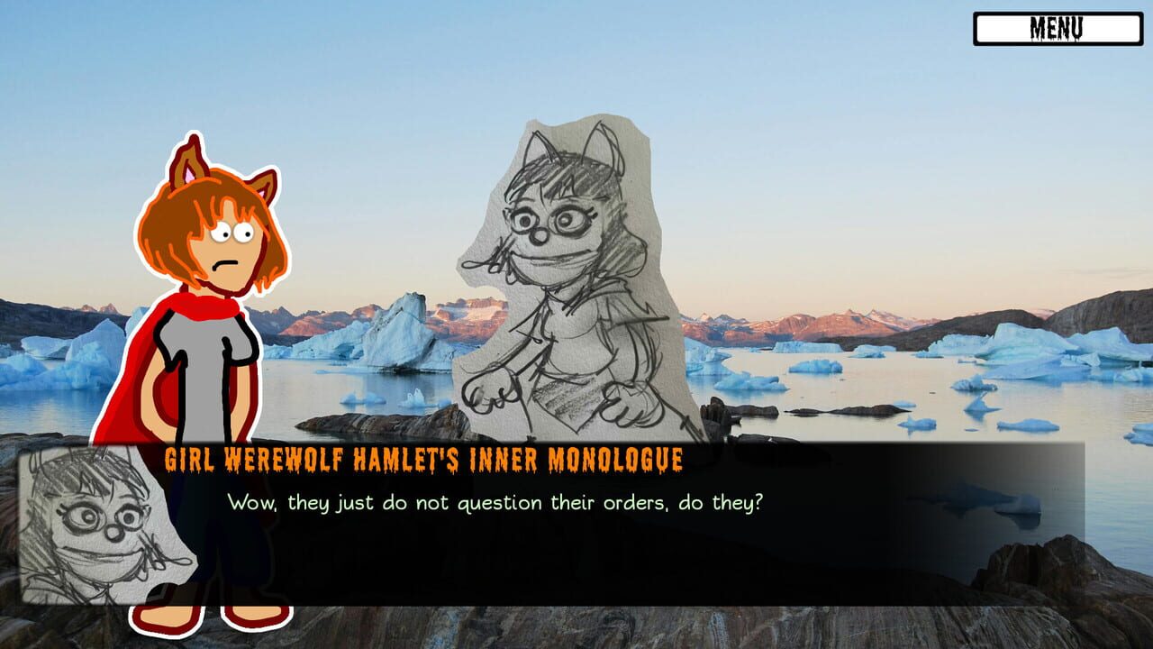 Girl Werewolf Hamlet Saves Christmas