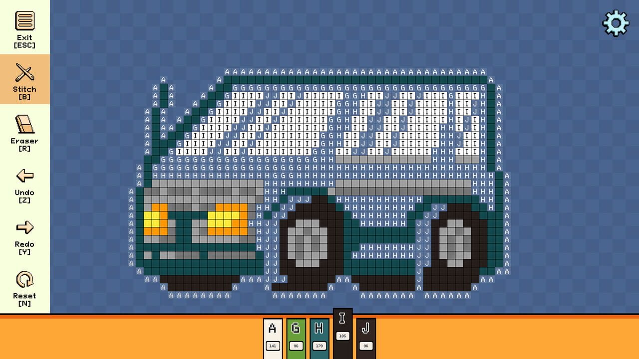 Pixel Cross Stitch: Color by Number – Tiny Vehicles Pack 2