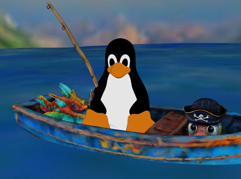 Tux Fishing