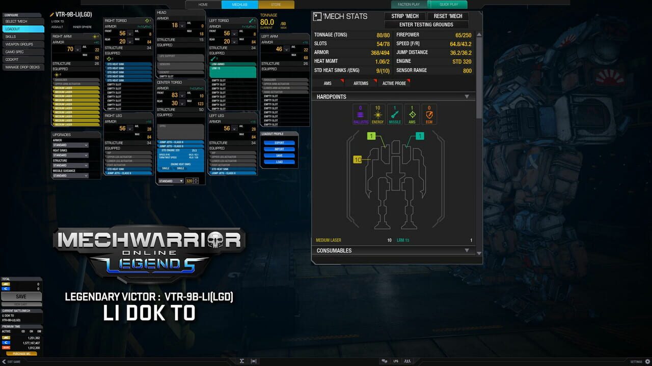 MechWarrior Online: Li Dok To Legendary Mech Pack